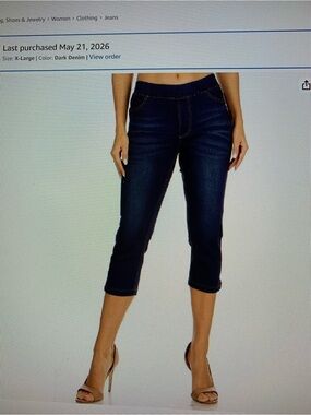 JVINI Dark and Light Blue Stretch Denim XL  2 Pairs